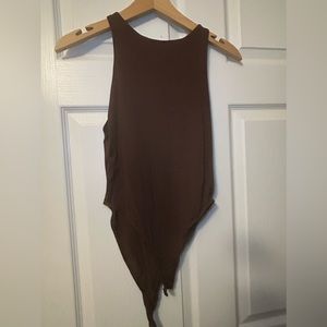 Zara basics brown bodysuit